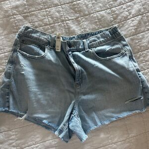 Aerie Light Wash Denim Jean Shorts